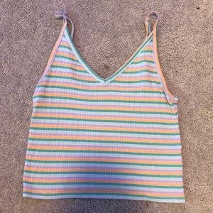 American eagle fun striped tank